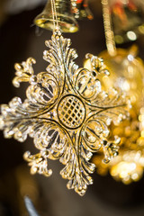 Yellow Plastic Snowflake