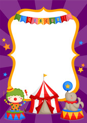 Carnival circus card