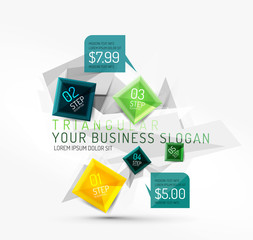 Vector fresh business abstract infographic