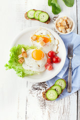 Breakfast with fried egg