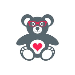 Fototapeta premium Teddy bear with glasses