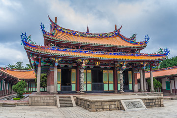 Fototapeta premium Mengjia Longshan Temple for a mixture of Buddhist and Taoist dei