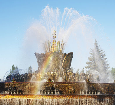 Fountain "Stone flower", ENEA , Moscow, Russia.