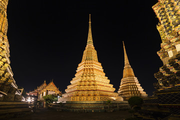 Naklejka premium Wat Po, The Temple of reclining buddha, Bangkok