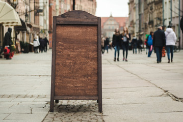 Cafe sign with space for text