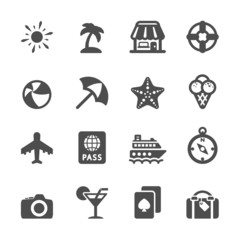 Obraz premium travel and vacation icon set 7, vector eps10