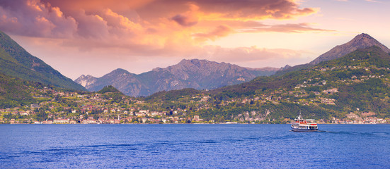 Colorful summer morning on the city Mennafio