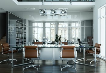 modernes Büro mit Konferrenztisch