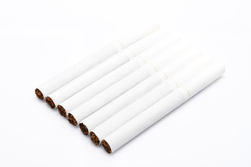 cigarette on the white table