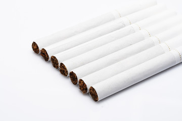 cigarette on the white table