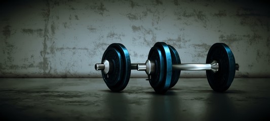 Hanteln im Fitnessraum