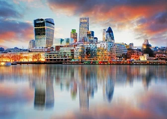 Afwasbaar Fotobehang Londen skyline van Londen