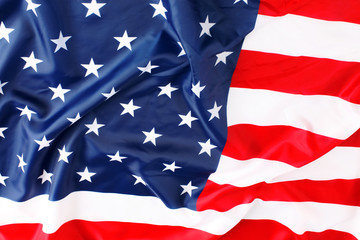 Obraz premium Close up of American flag