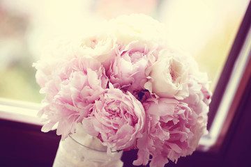 Pink peonies
