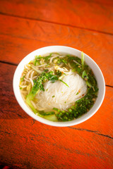 Cambodian broth with noodles