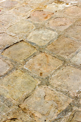 Obraz premium grunge square street cement tile