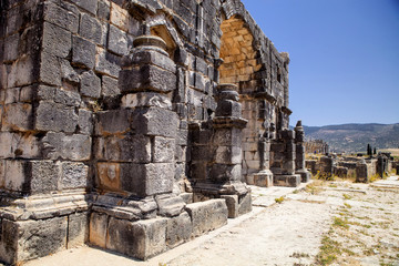 Volubilis - ruins of historical city from age of roman , Morocco