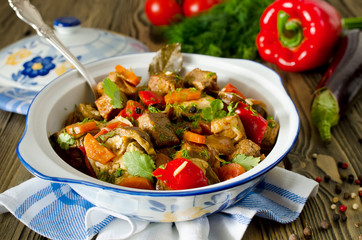 Beef ragout with vegetables