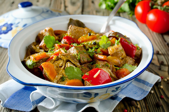 Beef ragout with vegetables