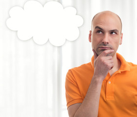 man dreams about something