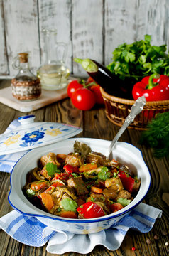 Beef ragout with vegetables