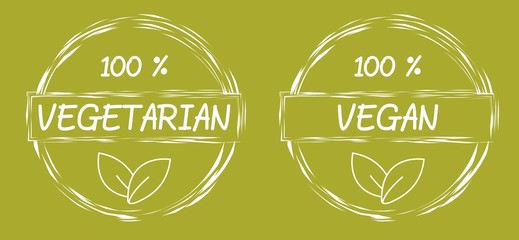 Vegetarian and vegan symbols
