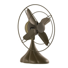 vintage old metal fan