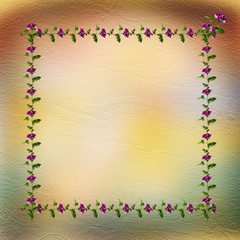 Drawing beautiful bouquets of roses on pastel background