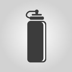 The sports water bottle icon. Bottle symbol. Flat