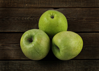 three ripe green