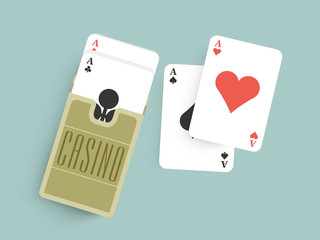 Ace cards for Casino.