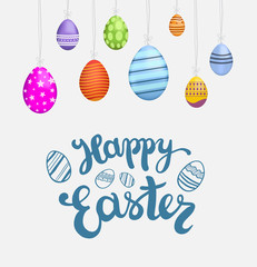 Happy Easter greeting vector