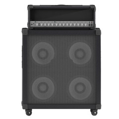Naklejka premium bass guitar amplifier with control panel isolated
