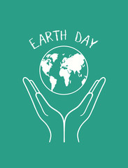 Earth day vector