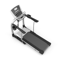 Trainer treadmill on a white