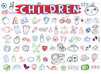 Children icon set
