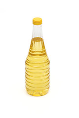 sunflower oil on the white background