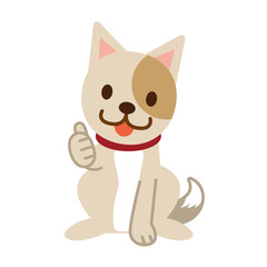 サムズアップ　犬　いいね