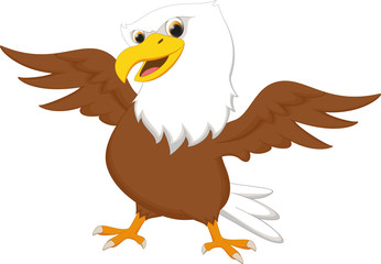 cute eagle cartoon
