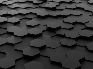 background of 3d hexagon blocks