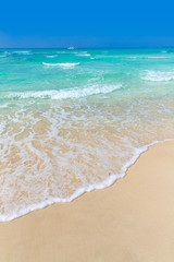 Majorca Es Trenc ses Arenes beach in Balearic