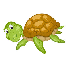 Cute sea turtle cartoon