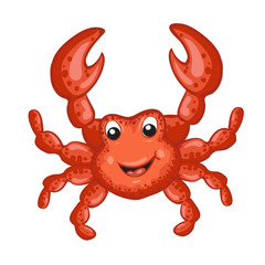 Cute crab cartoon