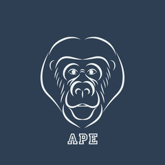 Ape logo vector