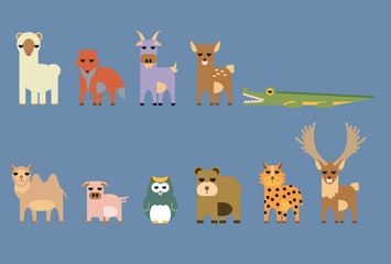 Fototapeta premium set of animal