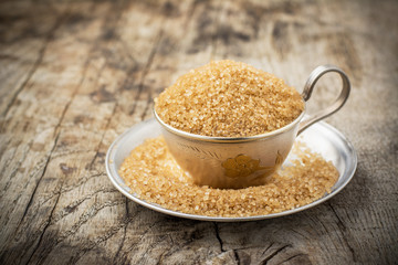 Raw Organic Cane Sugar in a Bowl