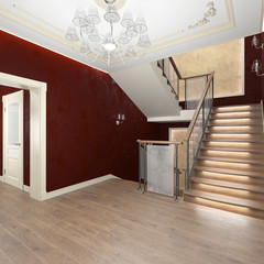 interior hall with stairs