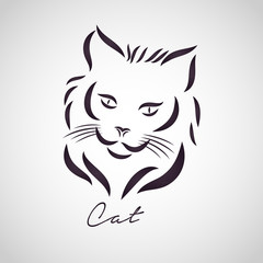 Obraz premium CAT logo vector