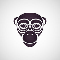 Chimpanzee logo vector