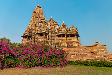 Fototapeta na wymiar Kandariya Mahadeva temple in Khajuraho
